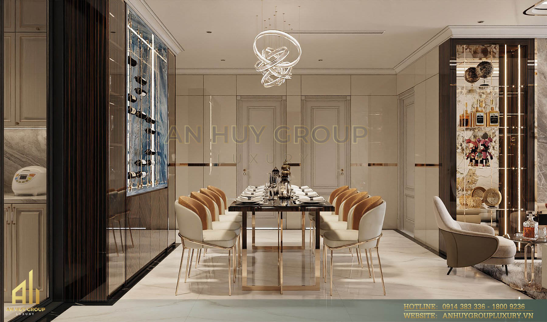 Không gian phòng bếp